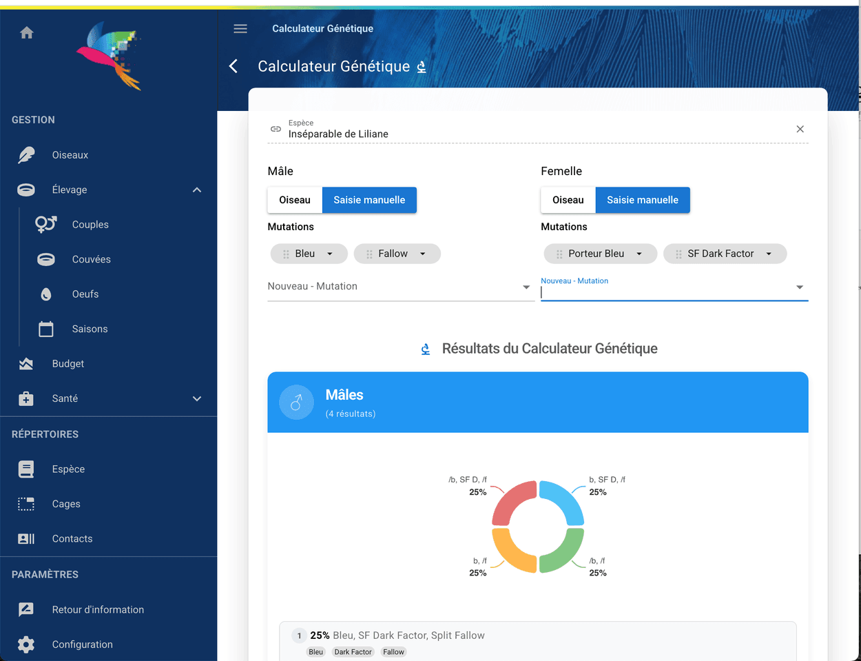Calculateur génétique